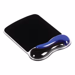 Kensington Tapis de souris Duo Gel coloris bleu/gris fumé, Bleu, Gris, Monochromatique, Gel, Repose-poignets