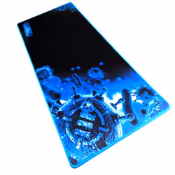 Enhance GX-MP2 XXL, Noir, Bleu, Image, Fibre, Caoutchouc, Base antidérapante, Tapis de souris de jeu