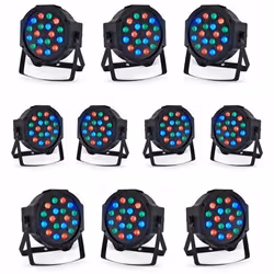 JEUX DE LUMIERE PACK DE 10 PARLED181 DMX PROOJECTEUR DMX PUISSANT PA DJ LED BAR CLUB ORCHESTRE CONCERT DISCO DISCOTHÈQUE SOIR ...