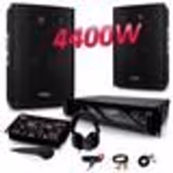 SONO Table de Mixage USB + 2 Enceintes 2X700W Ampli 3000W + MICRO + CASQUE - PA DJ SONO LED LIGHT BAR CLUB DANSE ZUMBA FITNES ...
