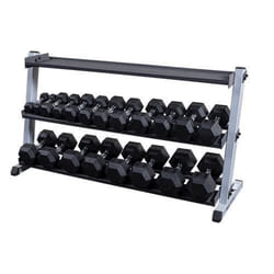 Rack à Haltères 2 étages 158 cm Body-Solid - gris-noir - TU Training