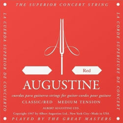 Corde de guitare classique - AUGUSTINE - Ré - Filée rouge - Tirant normal - Couleur rouge