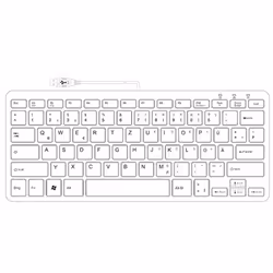 R-Go Tools Compact R-Go Clavier , QWERTZ (DE), blanc, filaire