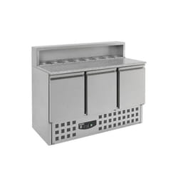 Table Pizza Réfrigérée  3 portes pour 8 GN 1/6  - Combisteel