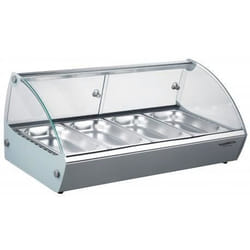 Vitrine chaude - COMBISTEEL - 4 x GN 1/3 - 800 Watt - Gris