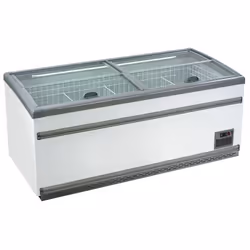 Congélateur Vitré - COMBISTEEL - 530 L - Blanc - Vertical - Idéal pour Supermarché