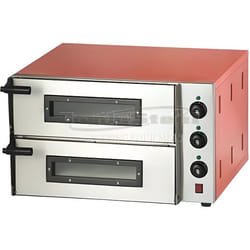 Four à Pizza - COMBISTEEL - Double 2 Pizzas 45 cm - 3 KW - 230 V - Rose