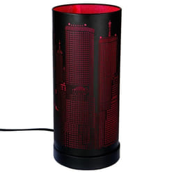 Lampe tactile New york cylindrique Rose / Noire