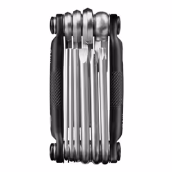 Crankbrothers M10, Outils de bicyclette, Multi-outils vélo, Noir, Argent, Clé Allen, Clé Torx, T25, 2,2.5,3,4,5,6,8 mm