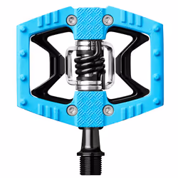 Crankbrothers Double Shot 2, Vélo de route, Aluminium, Bleu, Pédales plate-forme, 395 g, 2 pièce(s)