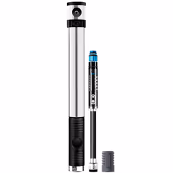 Crankbrothers Klic HV Gauge + Co2, Pompe à main, Vélo, Argent, 7,6 bar, 260 mm, 186 g