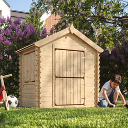 Maison en bois pour enfants - TIMBELA M516 - Sans plancher - 112x146xH145cm - 11m2