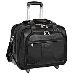McKlein Chicago sacoche d'ordinateurs portables 43,2 cm (17") Valise sur roulette Noir