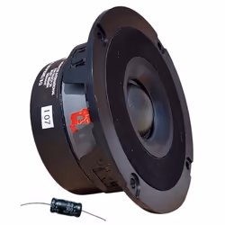 1 MONACOR DT-101SK tweeter à dôme noir 30 watts rms 50 watts max 10 cm 100 mm 4 impédance 8 ohm + condensateur cadeau 1 pièce