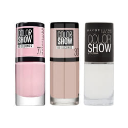 Maybelline New York - Lot de 3 Vernis Colorshow - 77 Nebline/ 301 Love This Sweater/ 130 Winter Baby -