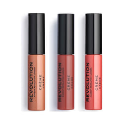 Makeup Revolution - Lot de 3 Rouge à Lèvres Crème - 121 Head-Turner/ 114 White Wedding/ 106 Glorified -