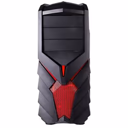 Black Lion PG1137 unité centrale Midi Tower Noir, Rouge