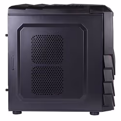 Black Lion PG1137 unité centrale Midi Tower Noir, Rouge