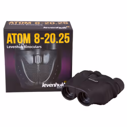 Levenhuk Atom 8–20x25 jumelle BK-7 Noir