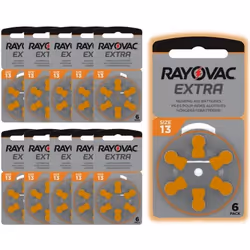 Piles Auditives Rayovac taille 13  Lot de 10 plaquettes soit 60 piles
