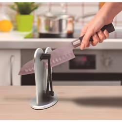 ISL Italy Insta Sharp Fente aiguiseur couteau Noir, Argent