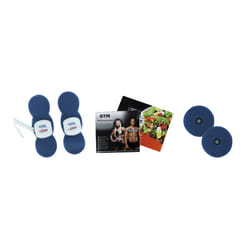 ISL Italy Gymform Power Burn stimulateur musculaire électronique Plaque d'autocollants Bleu, Blanc