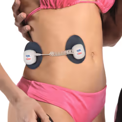 ISL Italy Gymform Power Burn stimulateur musculaire électronique Plaque d'autocollants Bleu, Blanc