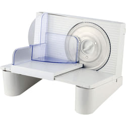 Venteo - Trancheuse Professional Slicer 150 w - Trancheuse électrique - Pied anti-dérapants - Réglage de l'épaisseur de 0 à 15 mm - Lame en acier
