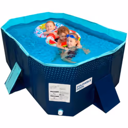Installation facile : Cette piscine pliante se monte rapidement et simplement, sans nécessité de gonflage.Utilisation polyval ...