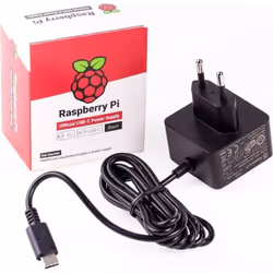 Raspberry Pi RPI PS 15W BK EU, PC, Intérieure, 96 - 264 V, 15,3 W, 5.1 V, 3 A