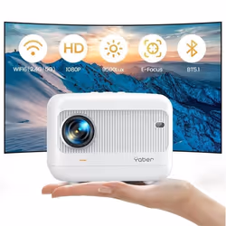 Mini projecteur - YABER - L1 - 9500 Lumens - WiFi - Bluetooth - Full HD 1080P