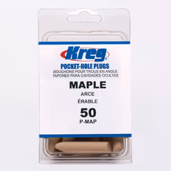 Chevilles Kreg P-MAP; 12 mm (1/2'')- 140 mm (11/2''); 50 pcs.; érable