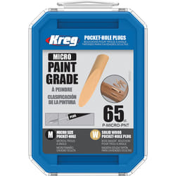 Chevilles Kreg P-MICRO-PNT; 12 mm (1/2')'- 140 mm (11/2''); 65 pcs.; bois franc