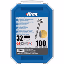 Vis à bois Kreg SML-C125; Maxi-Loc; 1,25''; 32 mm; 100 pcs.; gros fil