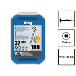 Vis à tête cylindrique bombée 32 mm - 100 pièces (SML-F125-100) - Kreg