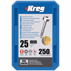 Vis à bois Kreg SPS-C1; Pan Head; 1''; 25 mm; 250 pcs.; gros fil