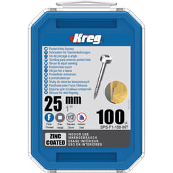 Vis à bois Kreg SPS-F1; Pan Head; 1''; 25 mm; 100 pcs.; fil fin