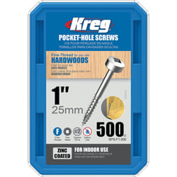 Vis à bois Kreg SPS-F1; Pan Head; 1''; 25 mm; 500 pcs.; fil fin