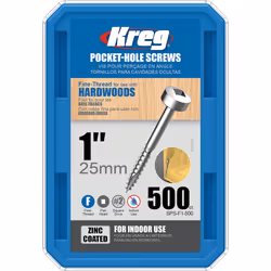 Vis à bois Kreg SPS-F1; Pan Head; 1''; 25 mm; 500 pcs.; fil fin