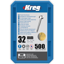 Vis à bois Kreg SPS-F125; Pan Head; 1,25''; 32 mm; 500 unités