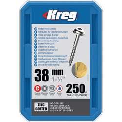 Vis à bois Kreg SML-C150; Maxi-Loc; 1,50''; 38 mm; 250 pcs.; gros fil
