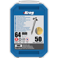 Vis à bois Kreg SML-C250; Maxi-Loc; 2,50''; 64 mm; 50 pcs.; gros fil