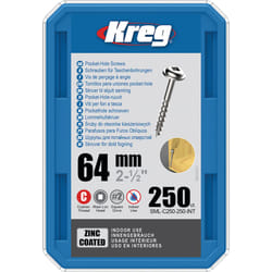 Vis à bois Kreg SML-C250; Maxi-Loc; 2,50''; 64 mm; 250 pcs.; gros fil