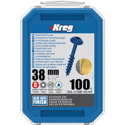 Vis à bois Kreg SML-C150B; Maxi-Loc; 1,50''; 38 mm; 100 pcs.; bleu
