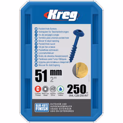 Vis à bois Kreg SML-C2B; Maxi-Loc; 2,00''; 51 mm; 250 pcs.; bleu