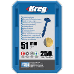 Vis à bois Kreg SML-C2B; Maxi-Loc; 2,00''; 51 mm; 250 pcs.; bleu