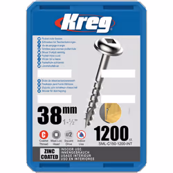 Vis à bois Kreg SML-C150; Maxi-Loc; 1,50''; 38 mm; 1200 pcs.; gros fil