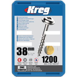 Vis à bois Kreg SML-C150; Maxi-Loc; 1,50''; 38 mm; 1200 pcs.; gros fil