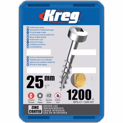 Vis à bois Kreg SPS-C1; Pan Head; 1''; 25 mm; 1200 pcs.; gros fil