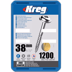 Vis à bois Kreg SML-F150; Maxi-Loc; 1,50''; 38 mm; 1200 pcs.; fil fin